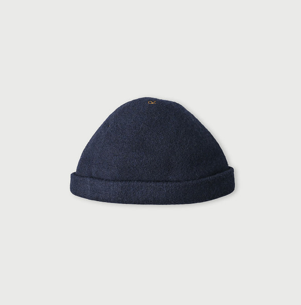 Boiled Wool Felt Hat Navy Top