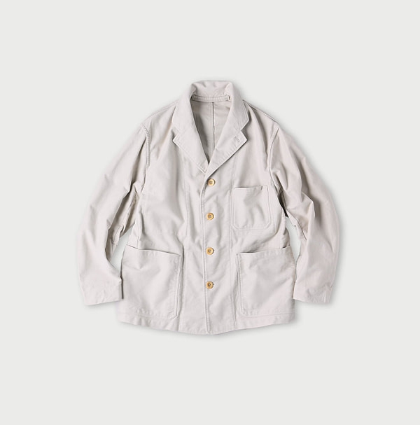 Moleskin Neem Jacket Bone White