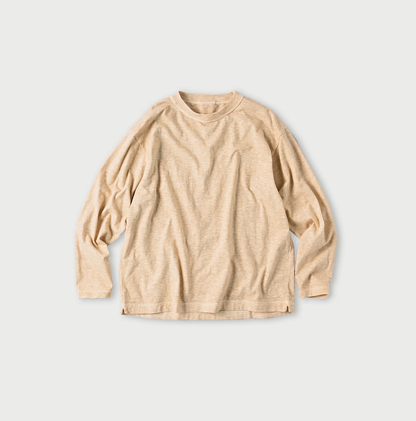 Plant Dyed 908 Ocean T-shirt Wheat