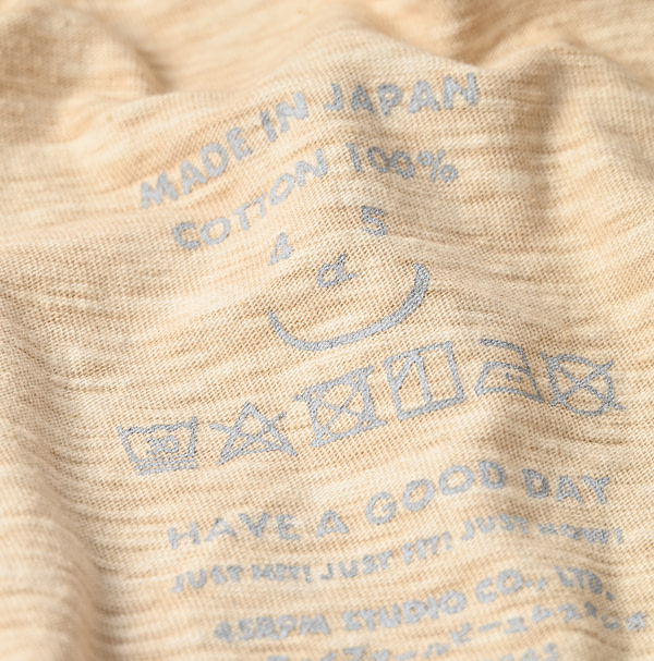 Plant Dyed 908 Ocean T-shirt Detail