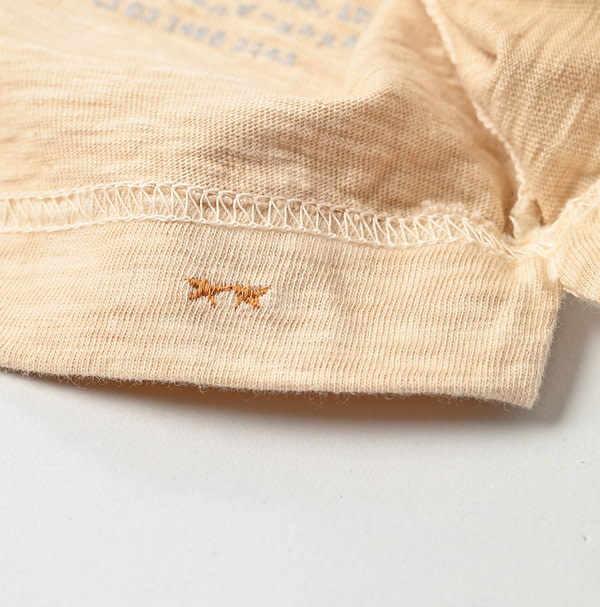 Plant Dyed Long Sleeve 908 45 Star T-shirt Detail
