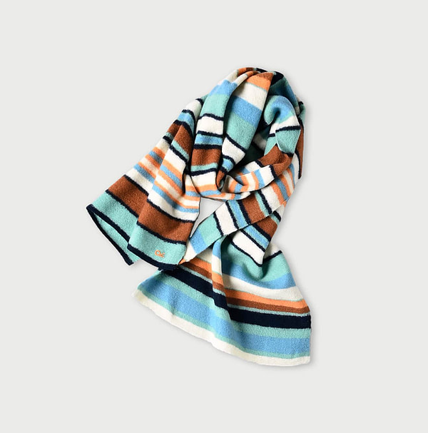 Rug Border Muffler Blue Border