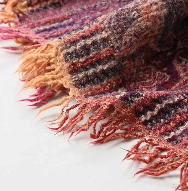 Indian Wool Jacquard Stole Detail