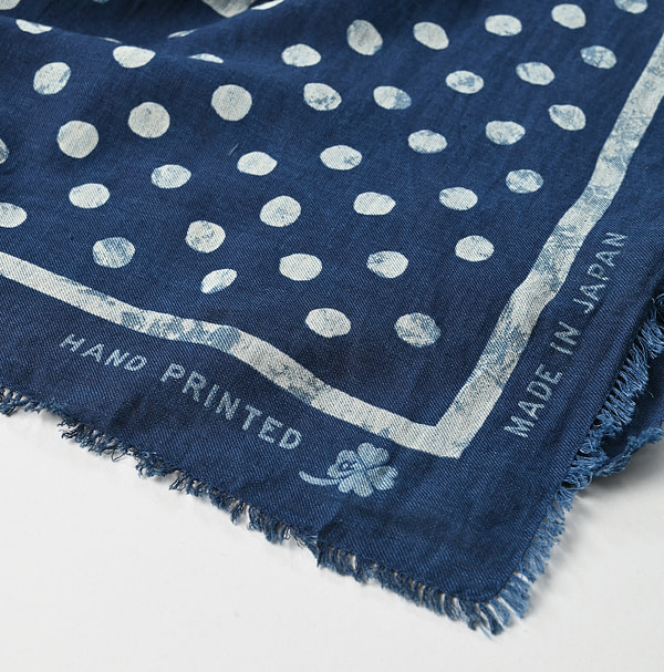 Indigo Aya Dot Furoshiki Detail