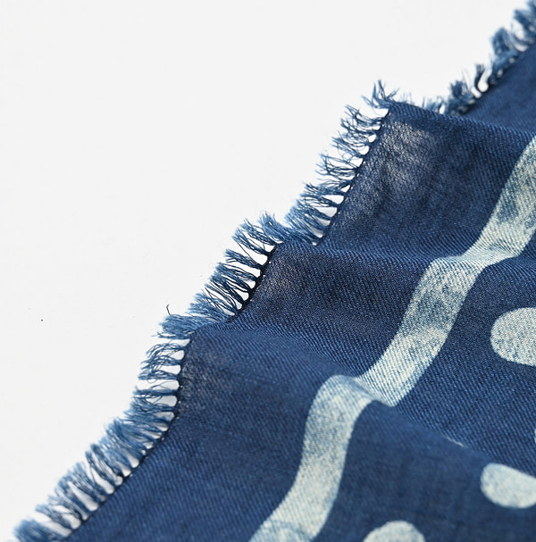 Indigo Aya Dot Furoshiki Detail