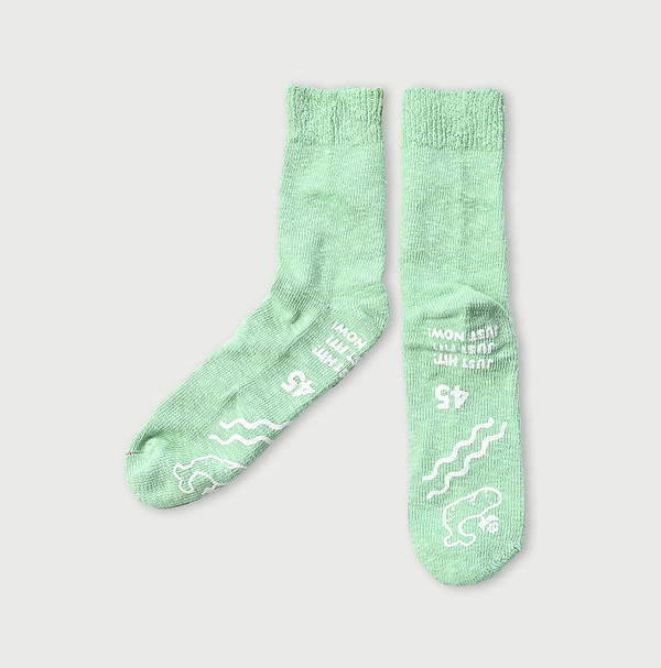 Plant Dyed Dozume Tenjiku Socks Shepherd’s Purse
