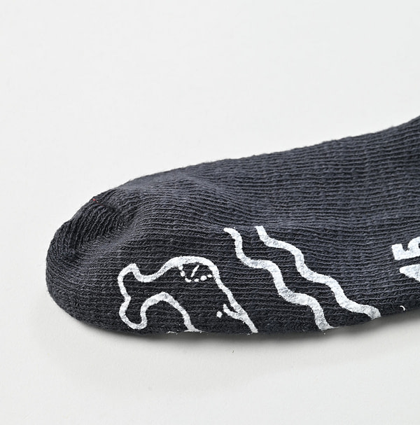 Plant Dyed Dozume Tenjiku Socks Detail
