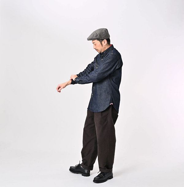 Indigo 45 Petite Denim 908 Eastern Shirt Nou Male Model