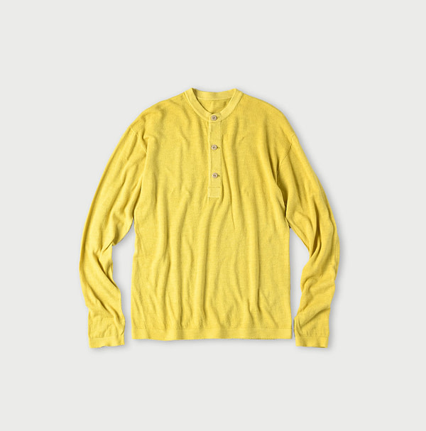 Plant Dyed Whole Super Gauze 908 Henley Mimosa