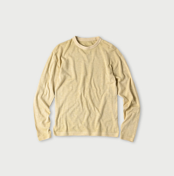 Plant Dyed Whole Super Gauze 908 Crew Camellia
