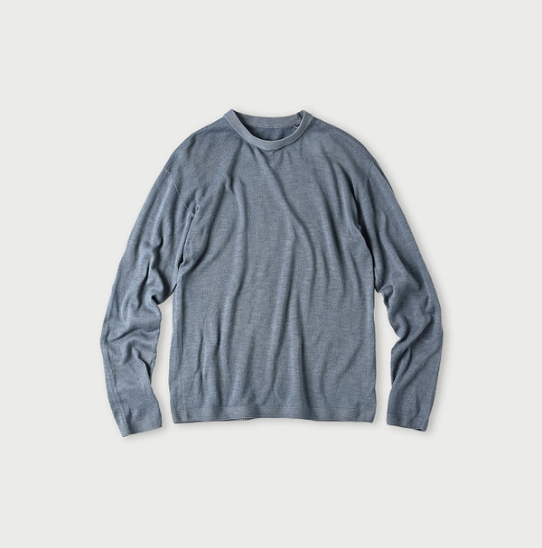 Plant Dyed Whole Super Gauze 908 Crew Bamboo Charcoal