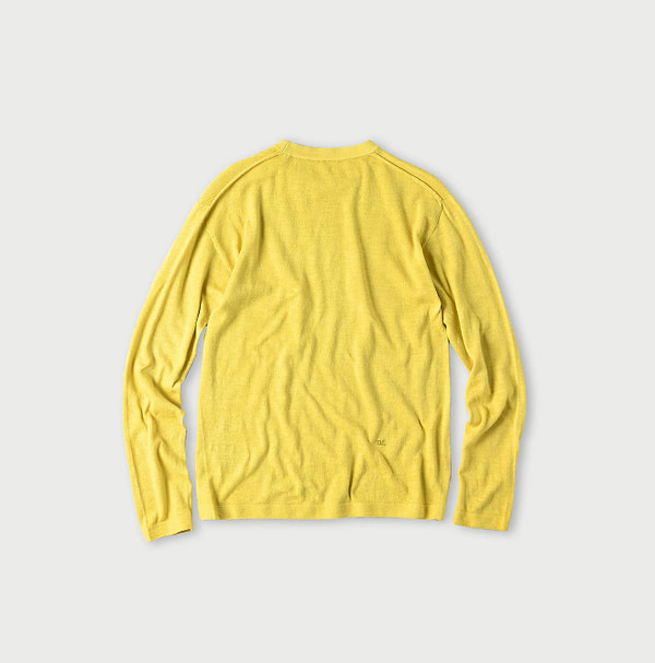 Plant Dyed Whole Super Gauze 908 Crew Back