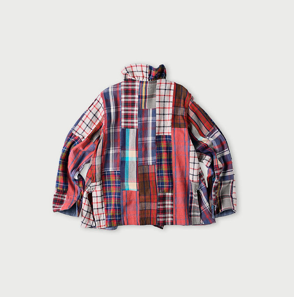 Indian Flannel Patchwork Frill Cache-Coeur Back