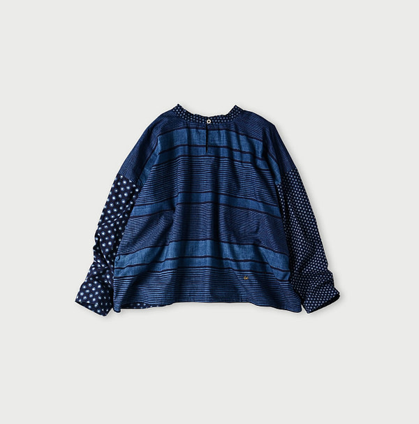 Indigo Picture Book Bandana Blouse Back