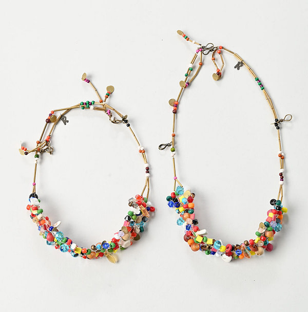 Ami Ami Wire Beads Necklace Detail