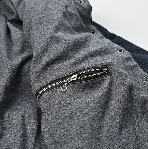 Cashmere Jersey 908 Flannel Blouson Detail