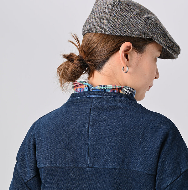 Indigo Urake 908 Outer Sweat Zyu Detail