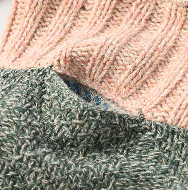 Tamatebako Patchwork Cardigan Detail