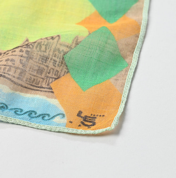Gauze Picture Book Bandana Detail