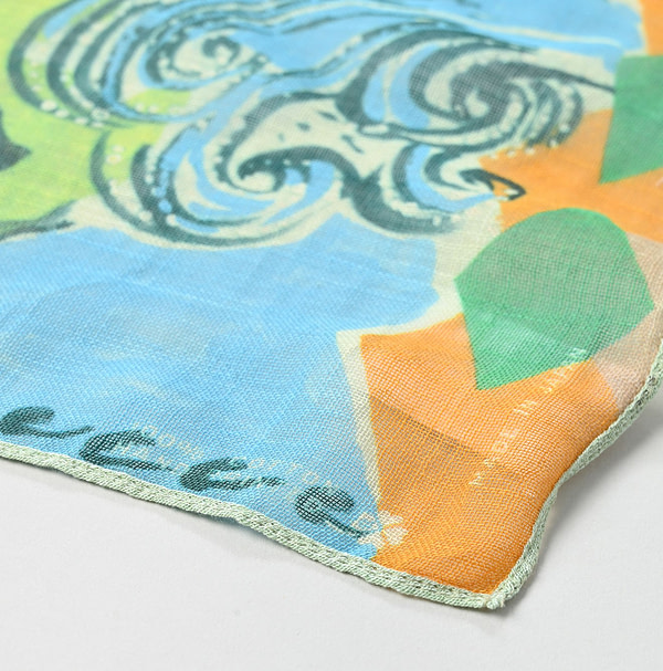 Gauze Picture Book Bandana Detail