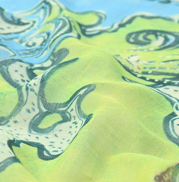 Gauze Picture Book Bandana Detail