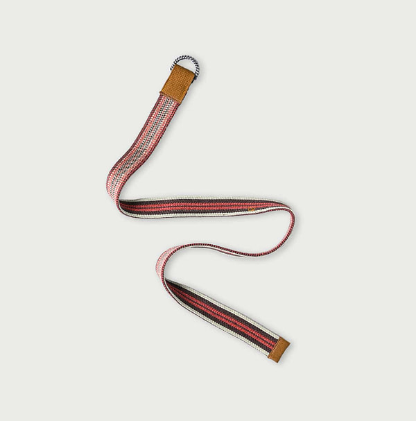 Regiment Knit Belt Brown-colore