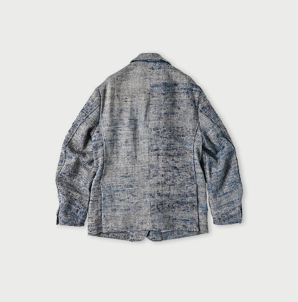 Ai Indian Linen Silk Tweed Notting Hill Jacket Back