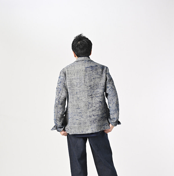 Ai Indian Linen Silk Tweed Notting Hill Jacket Male Model