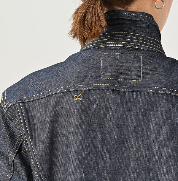 Rye Mugi Denim 908 Hikohime Jacket Itchora Detail