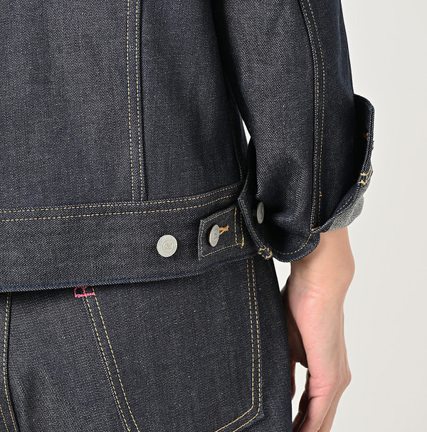 Rye Mugi Denim 908 Hikohime Jacket Itchora Detail