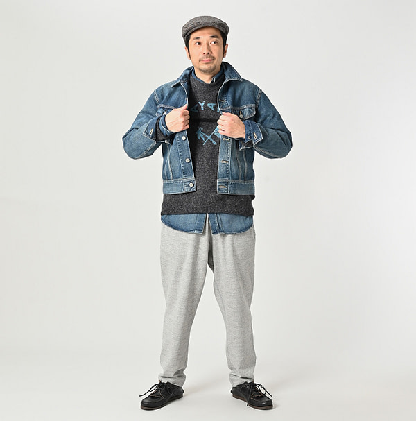 Rye Mugi Denim 908 Hikohime Zyu Male Model