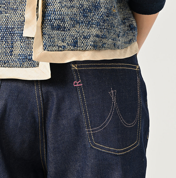 Rye Mugi Denim Stretch New Momohime Nou Detail