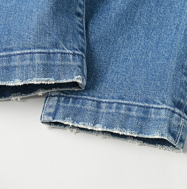 Rye Mugi Denim Stretch New Momohime Tan Detail