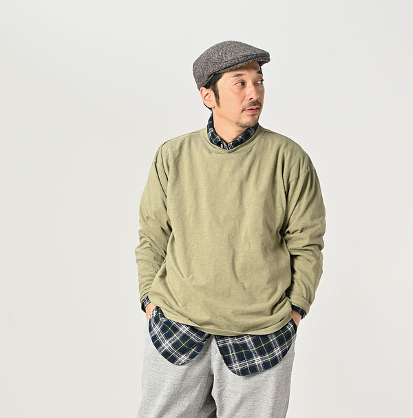 Long Sleeve 908 Ocean T-shirt Male Model
