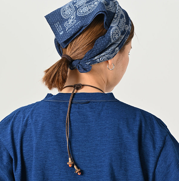 Indigo Long Sleeve 908 Ocean T-shirt Nou Detail