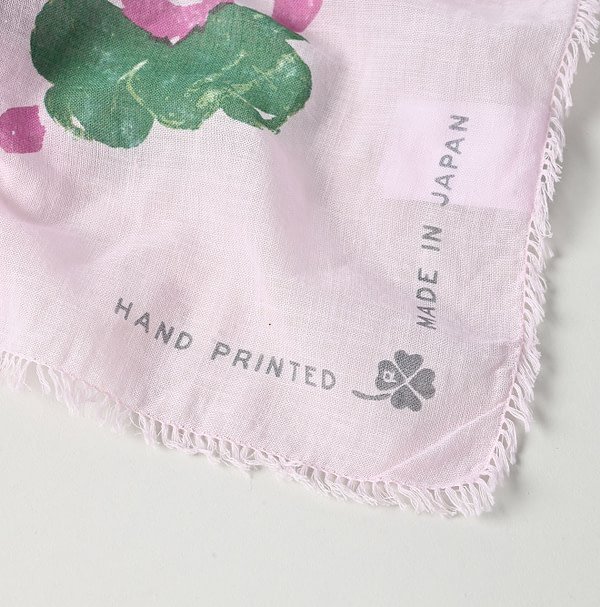 Gauze Flower Wreath Furoshiki Detail