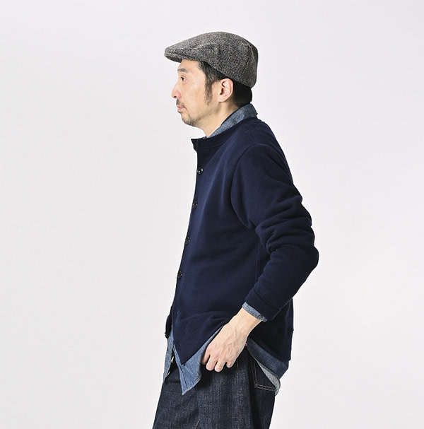 Horizontal Urake 908 Cardigan Male Model