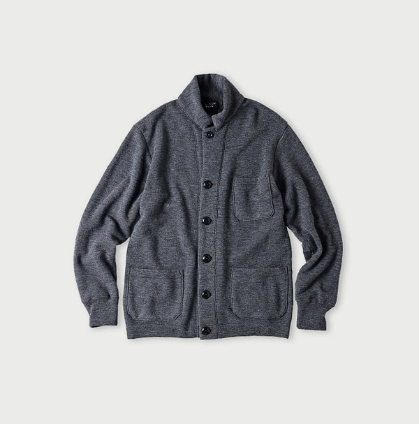 Horizontal Urake Jacket Gray Top