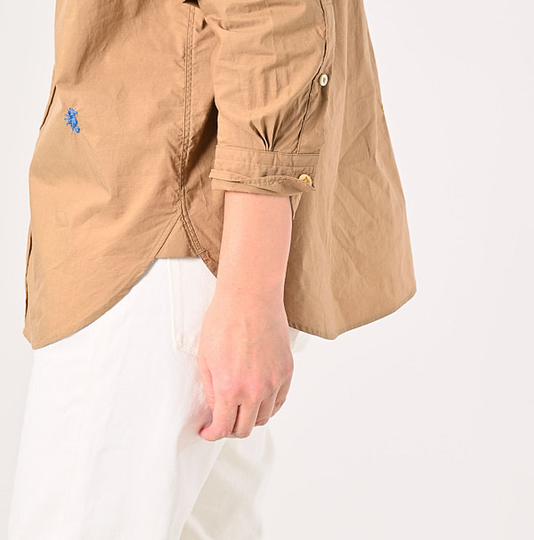 Batiste 908 Ocean Button Down Shirt Detail
