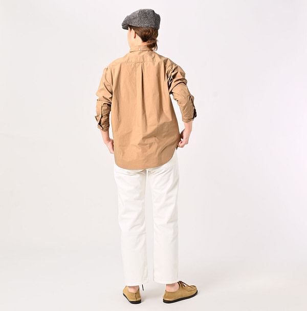 Batiste 908 Ocean Button Down Shirt Female Model