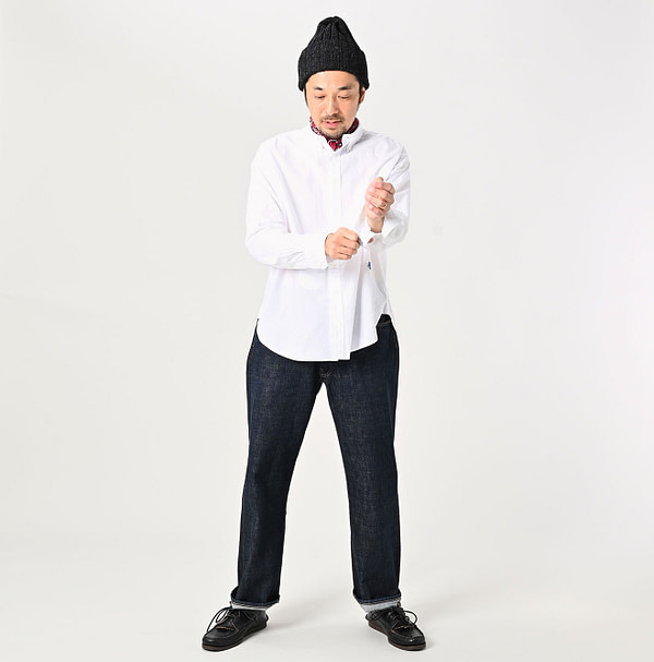 Batiste 908 Ocean Button Down Shirt Male Model