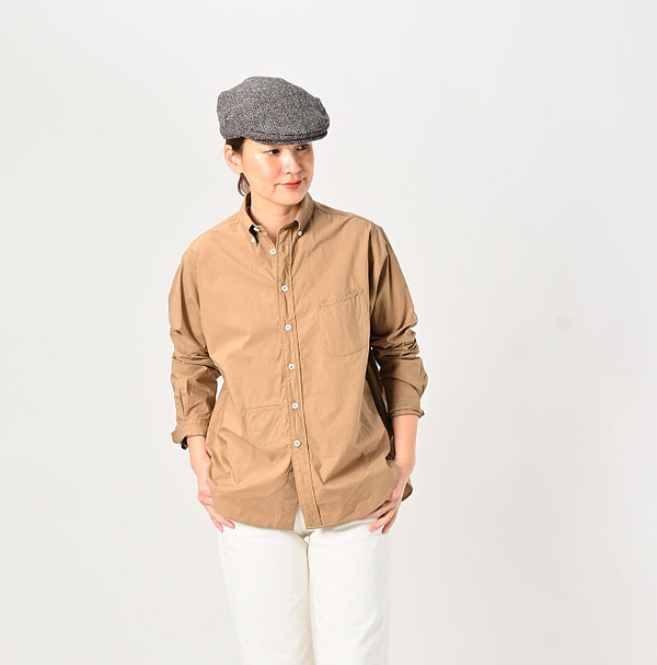 Batiste 908 Ocean Button Down Shirt Female Model