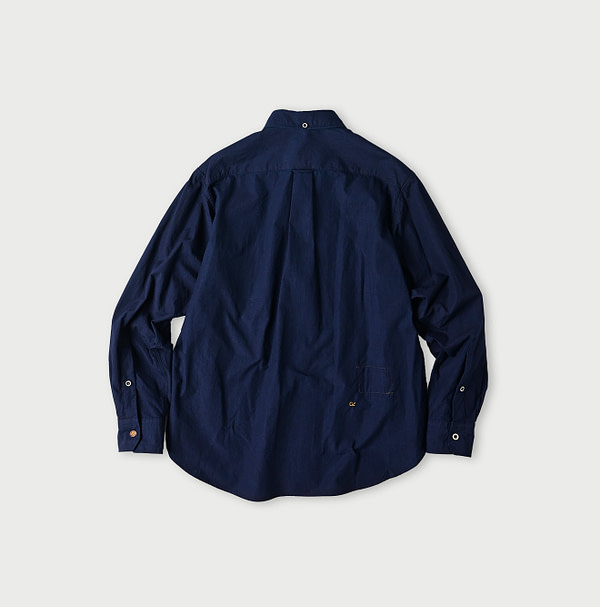 Indigo Batiste 908 Ocean Button Down Shirt Back