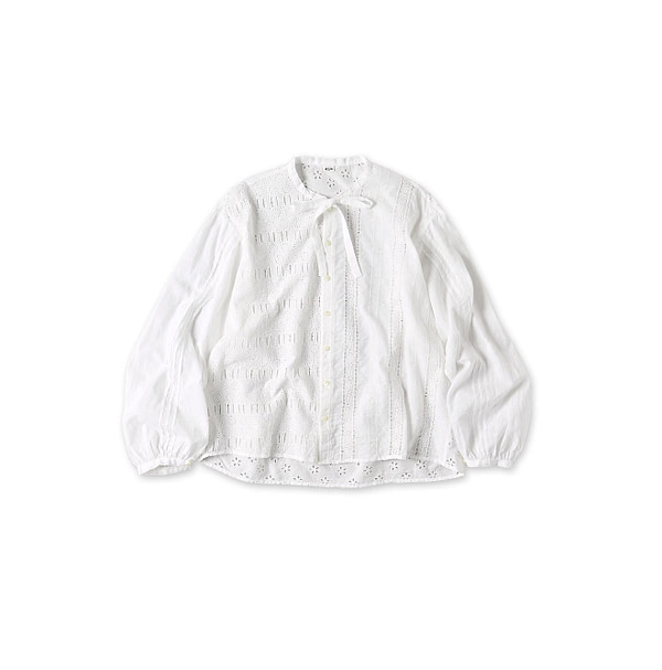 Doama Hira Cutwork Blouse White