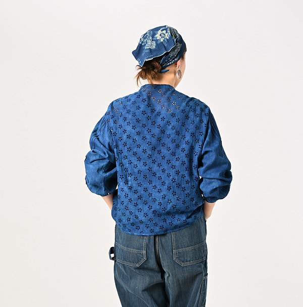 Ai Doama Hira Cutwork Blouse Female Model