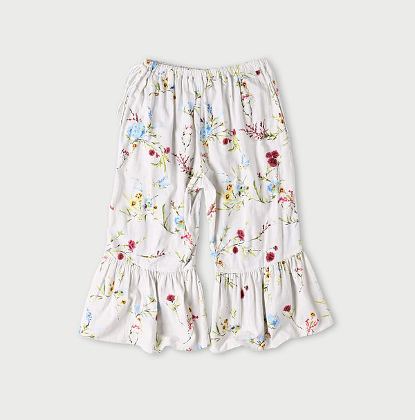 Indian Khadi Next to Spring Print Rapper Pants Back
