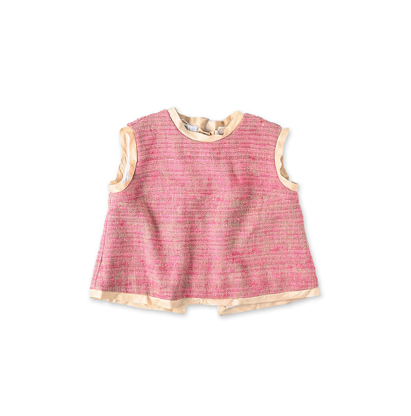 Indian Linen Silk Tweed Camisole Pink
