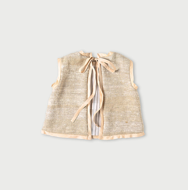 Indian Linen Silk Tweed Camisole Back