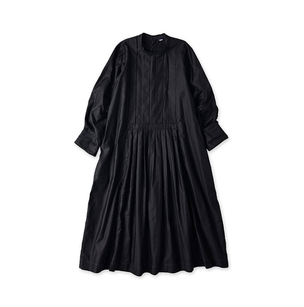 Chestnut Satin Pleats Dress