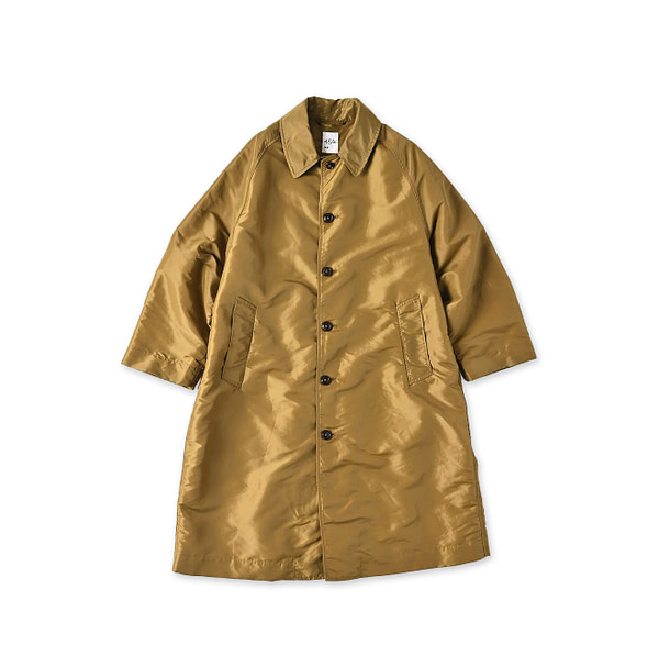 Nylon 908 Stain Collar Coat Golden Brown